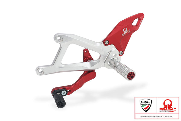 CNC RACING | Adjustable rearsets Ducati Panigale V4 - Pramac Racing Limited Edition 2