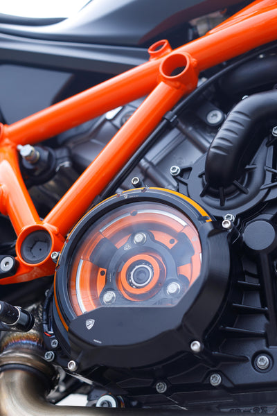 CNC RACING | Clear clutch cover KTM - Bicolor Edition 3