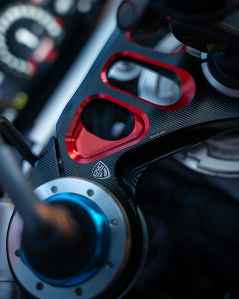 CNC RACING | Triple clamps Ducati Panigale V4 - Top yoke - Bicolor 3