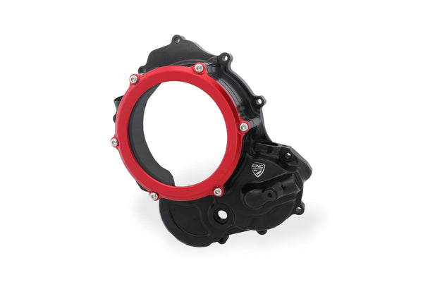 CNC RACING | Clear cover oil bath clutch Ducati - Bicolor Edition 7