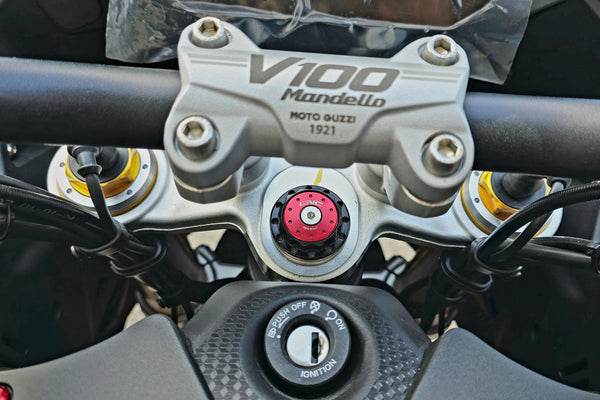 CNC RACING | Steering stem top plate nut Moto Guzzi 3