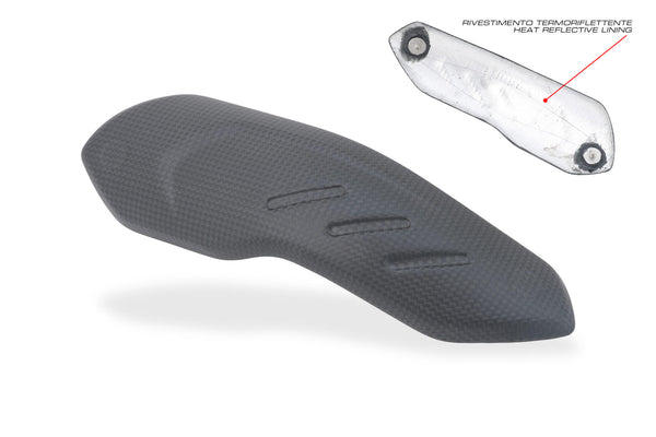 CNC RACING | Exhaust pipe front heat guard Ducati Hypermotard 698 Mono - Carbon 3