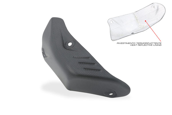 CNC RACING | Exhaust pipe rear heat guard Ducati Hypermotard 698 Mono - Carbon 4
