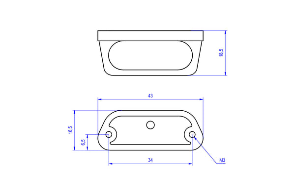 CNC RACING | License plate light led MINI 2