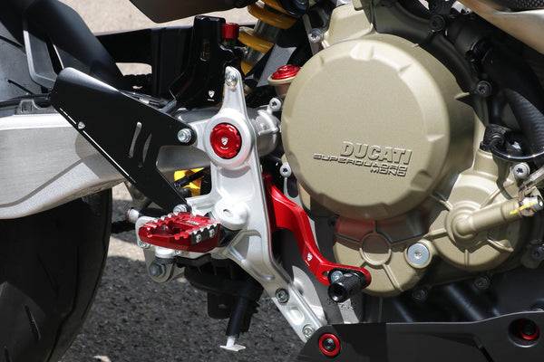 CNC RACING | Heel-guard kit for Ducati Hypermotard 698 Mono 2