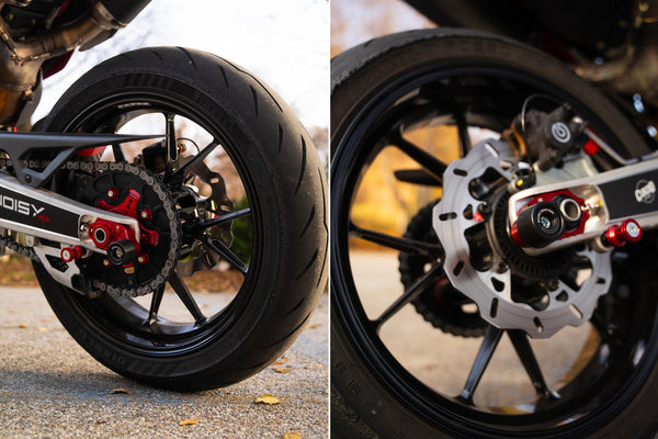 CNC RACING | Chain adjuster Racing with Crash Pad Ducati 4