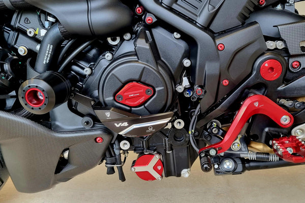 CNC RACING | Generator crankcase protector Ducati Diavel V4 - Pramac Racing Limited Edition 5