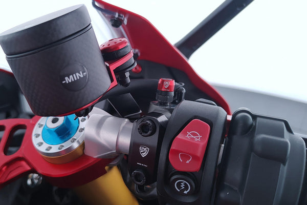 CNC RACING | Brake & Clutch Master Cylinder Bracket – No Mirror Hole, CNC Machined Aluminum,Plug & Play 3
