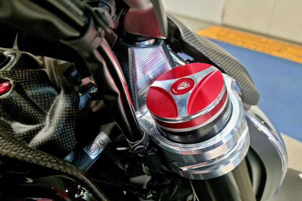 CNC RACING | Fork leg plug cover Ducati Diavel V4 2