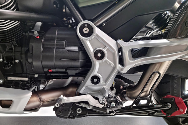 CNC RACING | Frame caps kit Moto Guzzi V85 TT 2