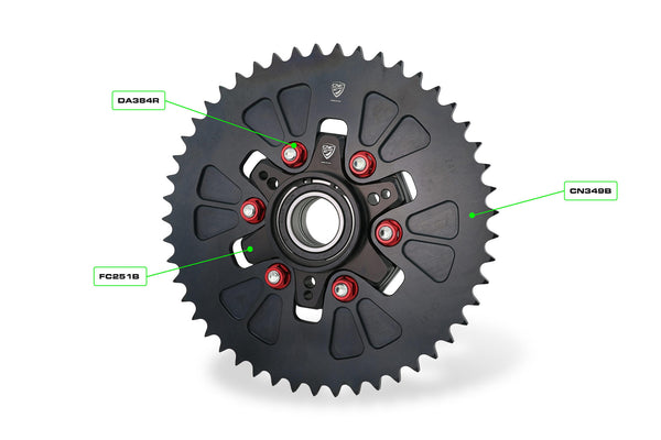 CNC RACING | Ring gear ergal T49 P525 Ducati Desert X 2