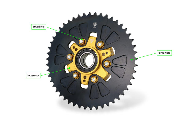 CNC RACING | Ring gear ergal T49 P525 Ducati Desert X 3