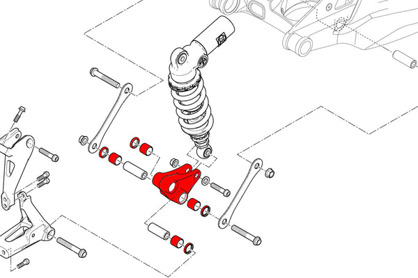 CNC RACING | Rear suspension rocker arm Ducati Panigale V4 and Streetfighter V4 5