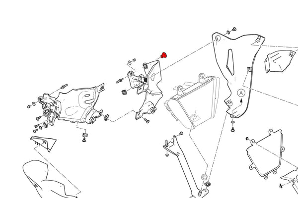 CNC RACING | Belly Pan left side support screw Ducati Diavel V4 2