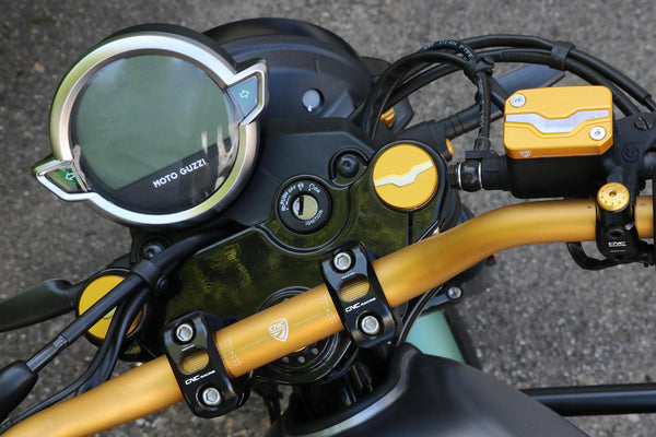 CNC RACING | Fork leg plug cover Moto Guzzi 3