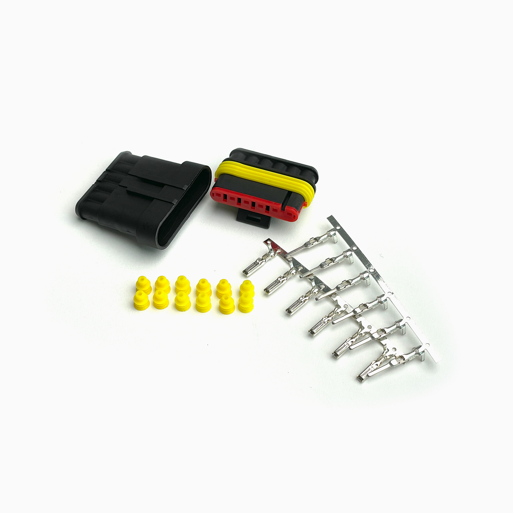 MOTOGADGET Supersealed AMP-style 6-pin connector complete - image 1