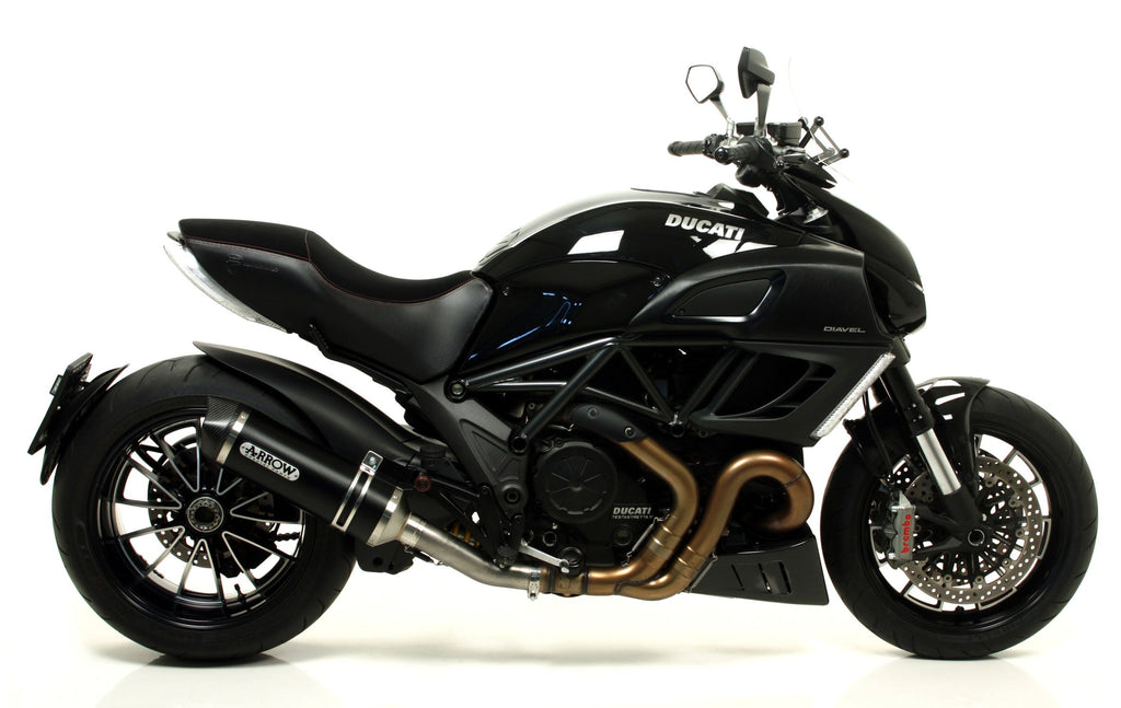 ARROW | Ducati Multistrada 1200 '15 Homologated Aluminium Dark Indy Race Silencer With Carbon End Cap For Original Collectors — representative ARROW official product image