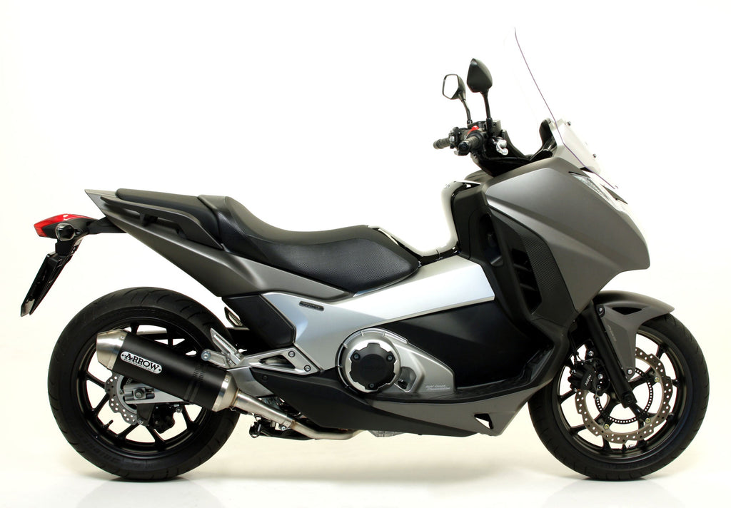 ARROW | Honda Integra 700-750'12/19 - Nc 700-750s/X '12/19 Aluminium Race-Tech Silencer With Carbon End Cap For All Collectors — representative ARROW official product image