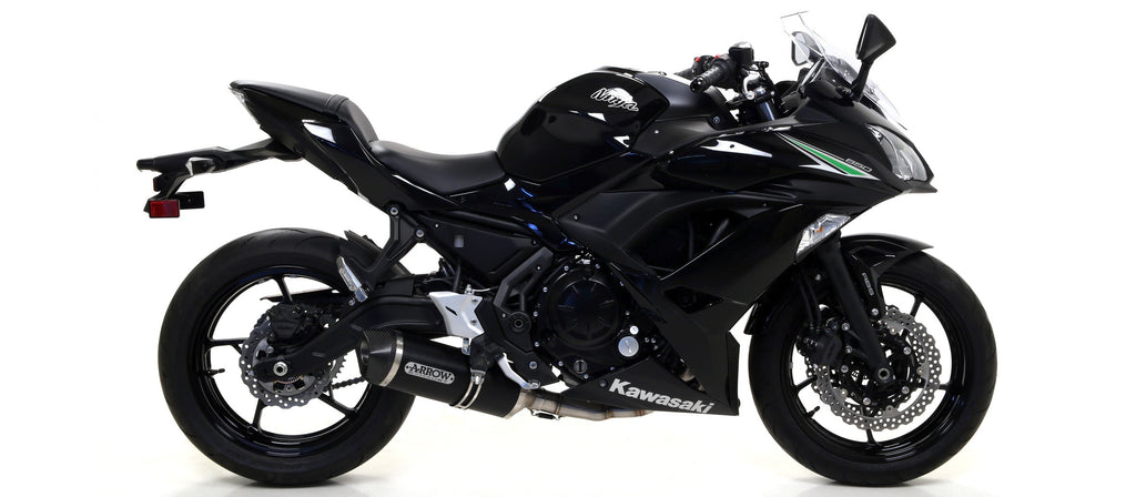 ARROW | Kawasaki Z 650 '17 Homol.Carbon Race Tech Silencer With Carbon End Cap For Arrow Collectors — representative ARROW official product image