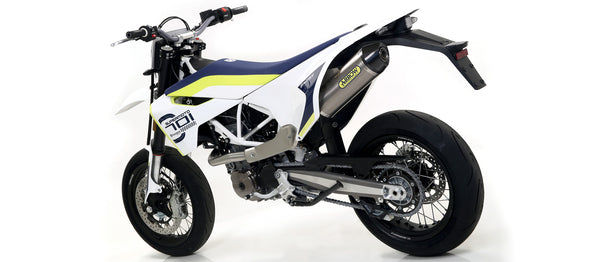 Race-Tech titanium silencer with carby end cap