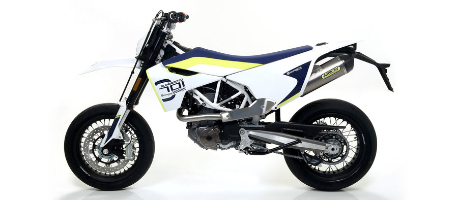 Race-Tech titanium silencer with carby end cap