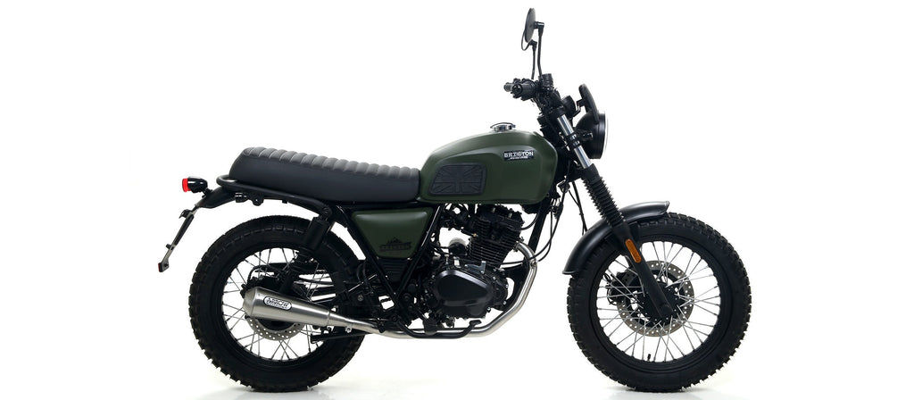 ARROW | Brixton Bx/Felsberg 125x '19 Homologatedpro-Race Nichrom Dark Silencer — representative ARROW official product image