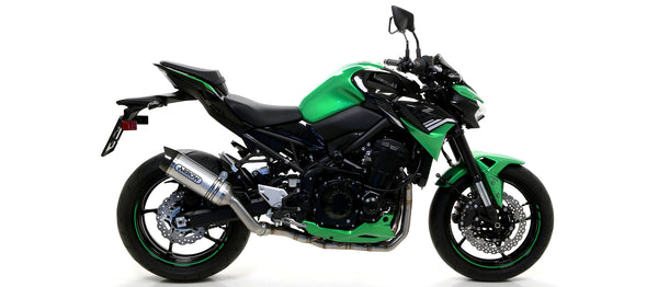 Full system with Thunder aluminium silencer with carbon fibre end cap