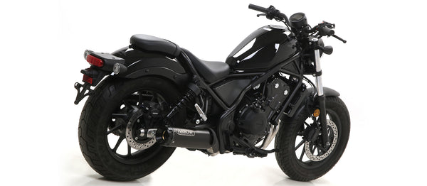 Full system Rebel "Dark" silencer with aluminium "Dark" end cap