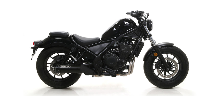 Full system Rebel "Dark" silencer with aluminium "Dark" end cap