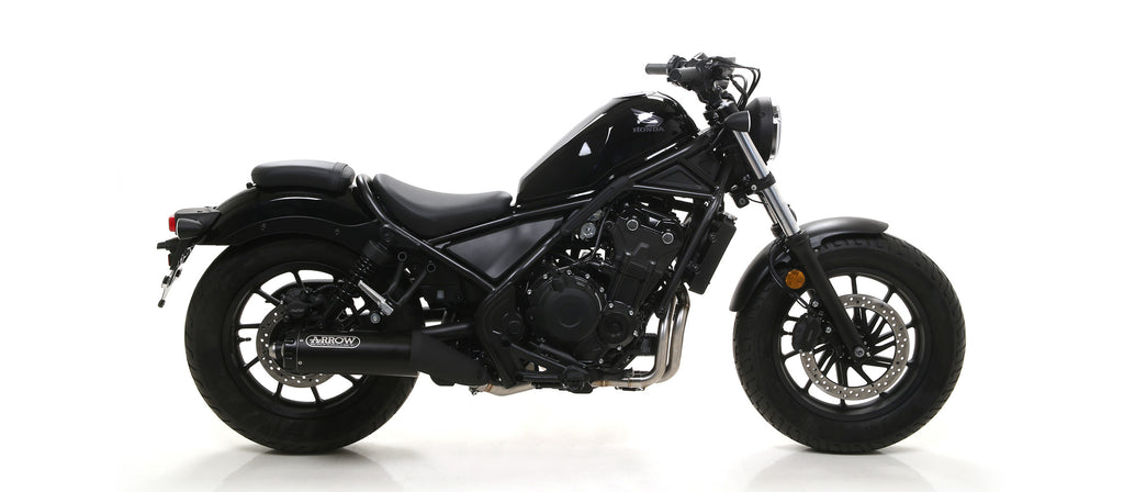 Full system Rebel "Dark" silencer with aluminium "Dark" end cap