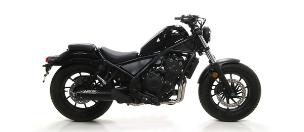 Full system Rebel "Dark" silencer with aluminium "Dark" end cap
