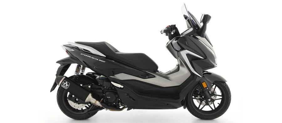 ARROW | Honda Forza/Sh 350 '21 Homologated Aluminum Dark Urban Silencer With Carbonendcap — representative ARROW official product image