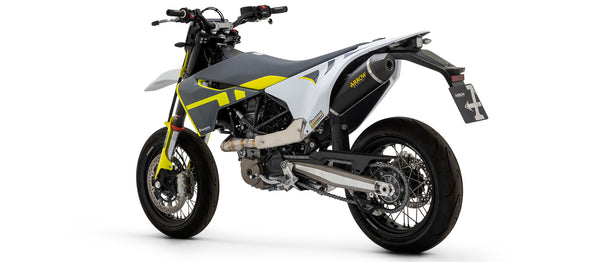 Race-Tech aluminium "Dark" silencer + stainless steel collector with power bomb