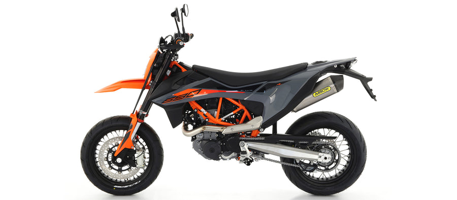 Race-Tech titanium silencer with carby end cap
