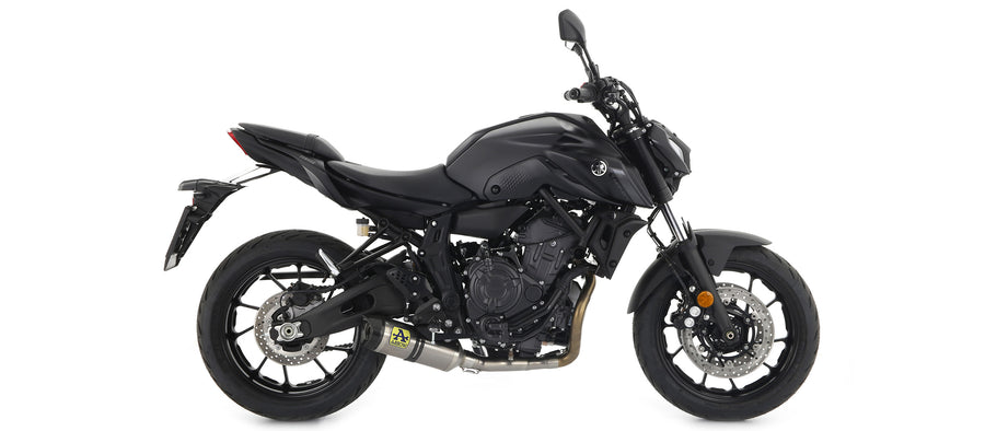 Full system with Thunder titanium silencer with carbon fibre end cap