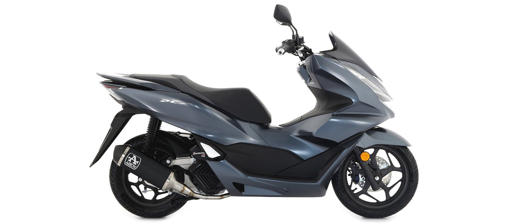 ARROW | Honda Pcx 125 '21 Homologated Aluminum Dark Silencer With Carbon Endcap — representative ARROW official product image