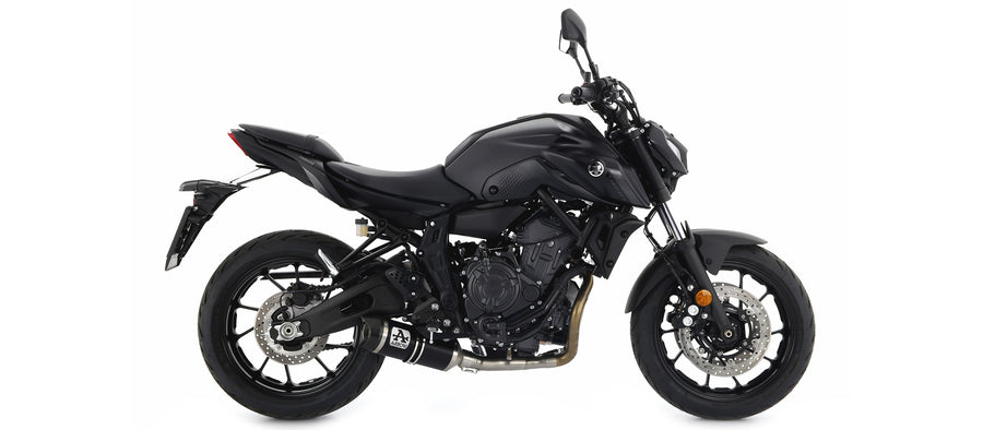 Full system with Thunder aluminium "Dark" silencer with carbon fibre end cap