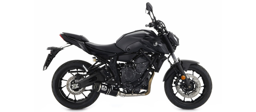 ARROW | Yamaha Mt-07 '21 Homologated Aluminum Dark Silencer — representative ARROW official product image