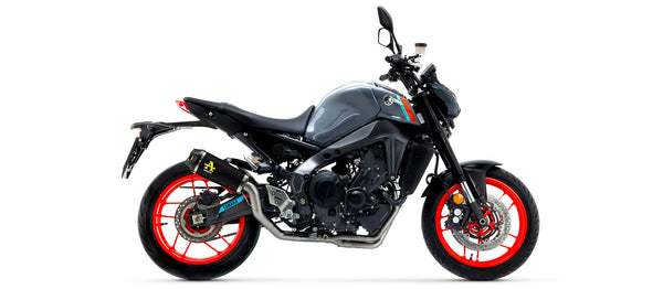 High-mount Works nichrom "Dark" silencer