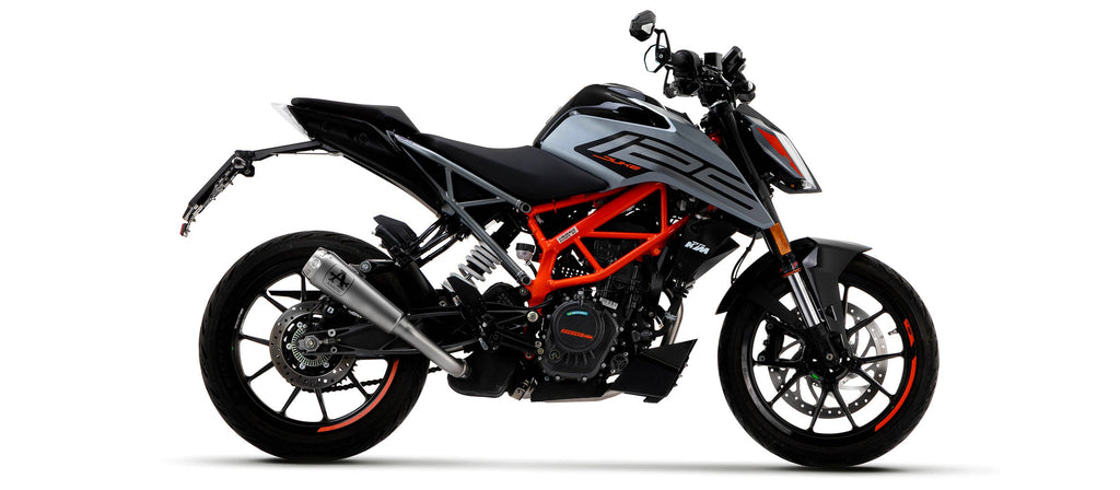 ARROW | Ktm Duke 125/390 '21 Homologated Nichromdark Gp2 Silencer With Welded Link Pipe — representative ARROW official product image