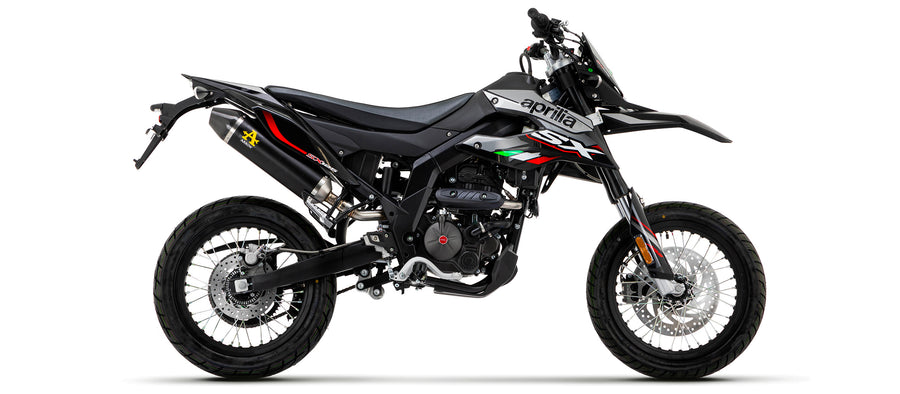 Full system with Thunder aluminium "Dark" silencer with carbon fibre end cap