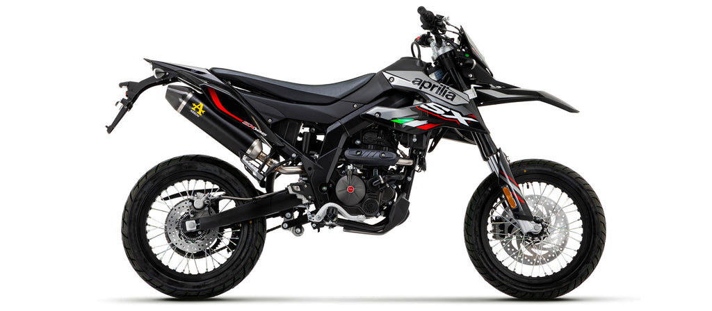 Full system with Thunder aluminium "Dark" silencer with carbon fibre end cap