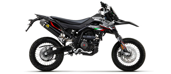 Full system with Thunder aluminium "Dark" silencer with carbon fibre end cap