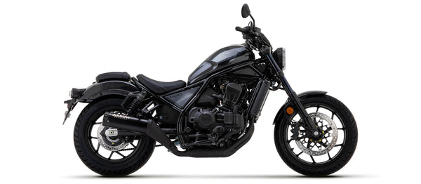 Rebel silencer with aluminium "Dark" end cap