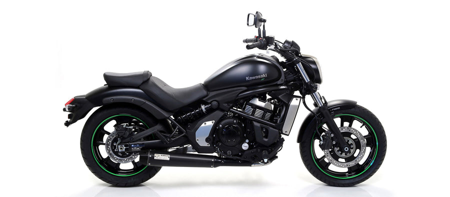 ARROW | Kawasaki Ninja 125 '20/22 X-Kone Dark Nichrom Exhaust With Welded Link Pipe And Carby End Cap — representative ARROW official product image