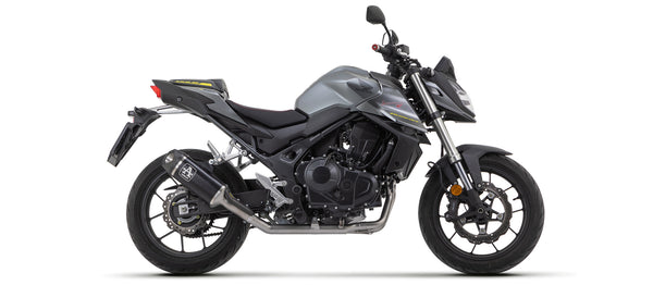 Full system with Indy Race aluminium "Dark" silencer