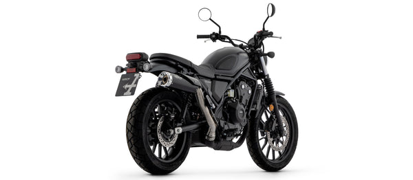 Rebel silencer with aluminium polish end cap