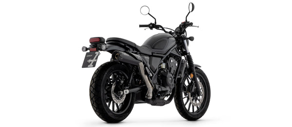 Rebel silencer with aluminium "Dark" end cap