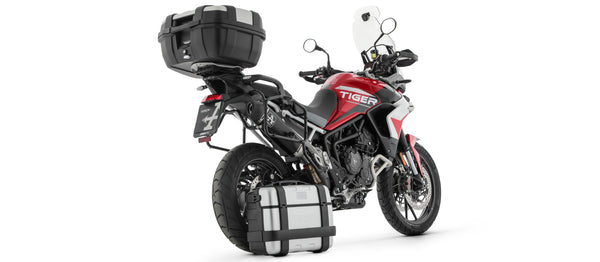 Veloce aluminium "Dark" silencer for sidebags