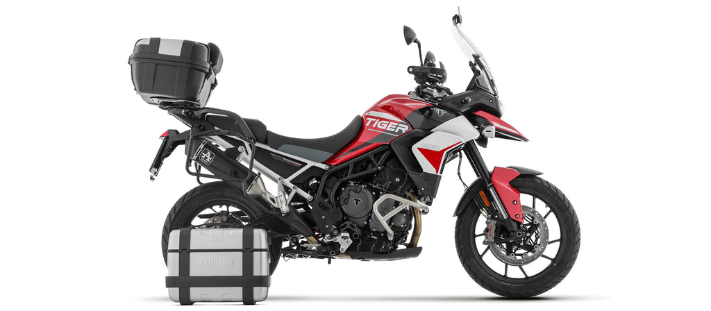 Veloce aluminium "Dark" silencer for sidebags